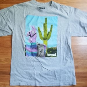 Fortnite llama gray shirt sleeve t-shirt size XL